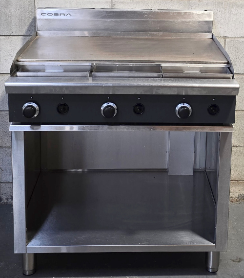 Cobra Griddle on Cabinet Base 900mm - Used - Nat Gas - $1795 + GST