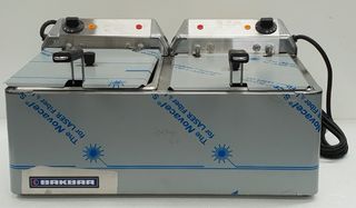 Bakbar Twin Tank Deep Fryer 2 x 15amp - New - $1795 + GST